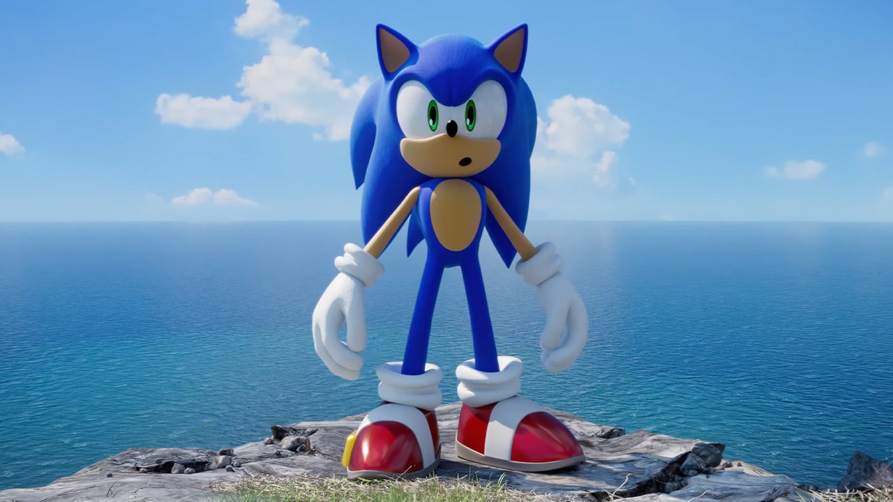 Mascote do Sonic famoso jogo de vídeo ouriço azul